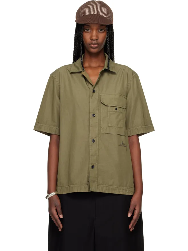 Stone Island Stone Island 1100026 Cotton Nylon Micro Ripstop シャツの商品画像