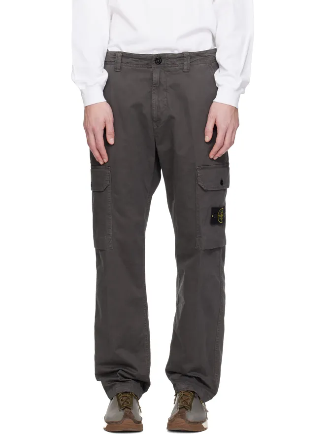 Stone Island Stone Island グレー 3100011 Organic Broken Twill Old Effect カーゴパンツの商品画像