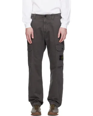 Stone Island グレー 3100011 Organic Broken Twill Old Effect カーゴパンツ - サムネイル1