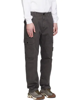Stone Island グレー 3100011 Organic Broken Twill Old Effect カーゴパンツ - サムネイル2