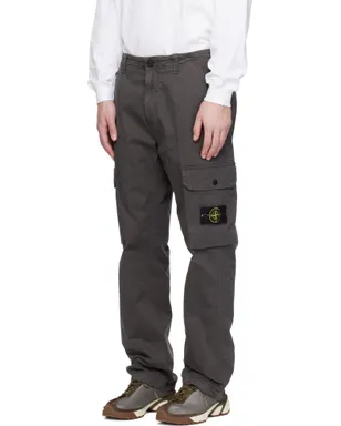 Stone Island グレー 3100011 Organic Broken Twill Old Effect カーゴパンツ - サムネイル4