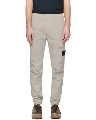 Stone Island グレー 3100031 Stretch Cotton Tela 'Paracadute' カーゴパンツ - サムネイル1