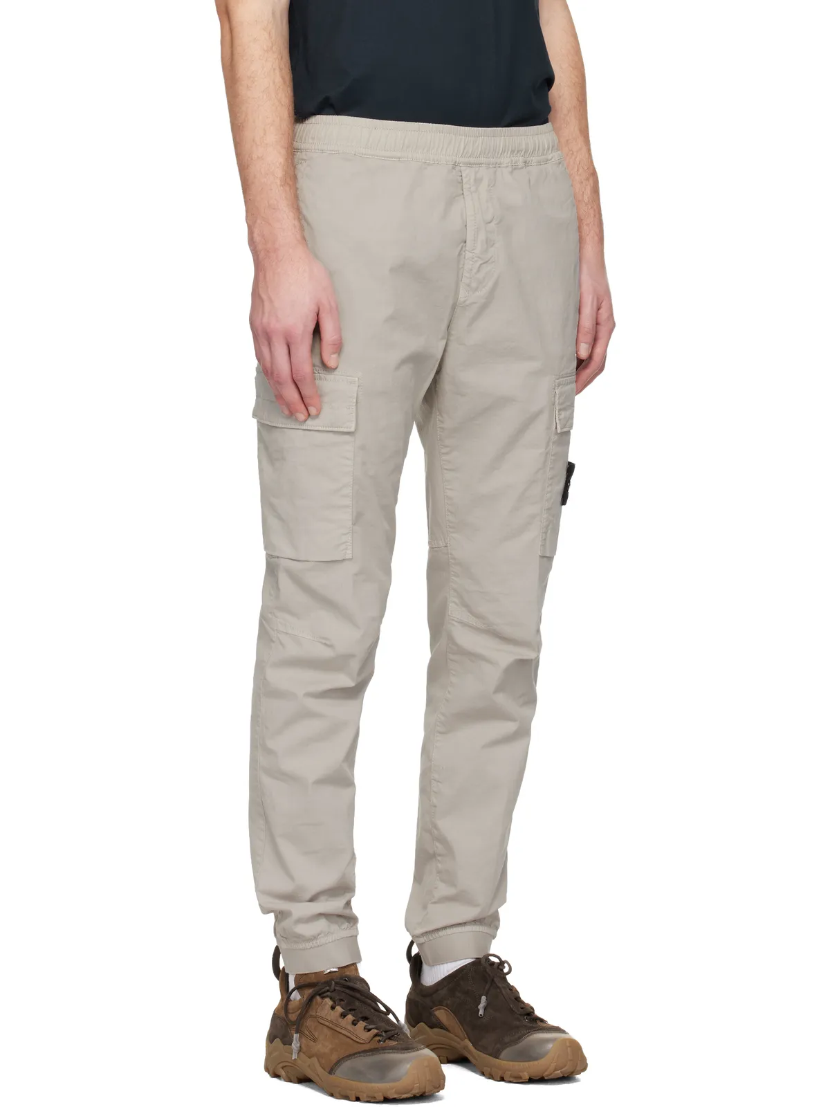 Stone Island グレー 3100031 Stretch Cotton Tela 'Paracadute' カーゴパンツ - 画像2