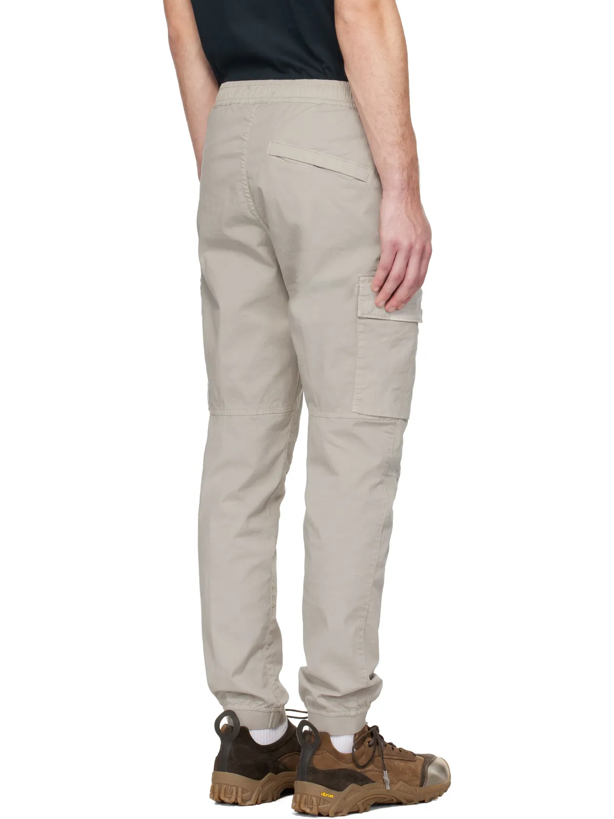 Stone Island グレー 3100031 Stretch Cotton Tela 'Paracadute' カーゴパンツ - 画像3