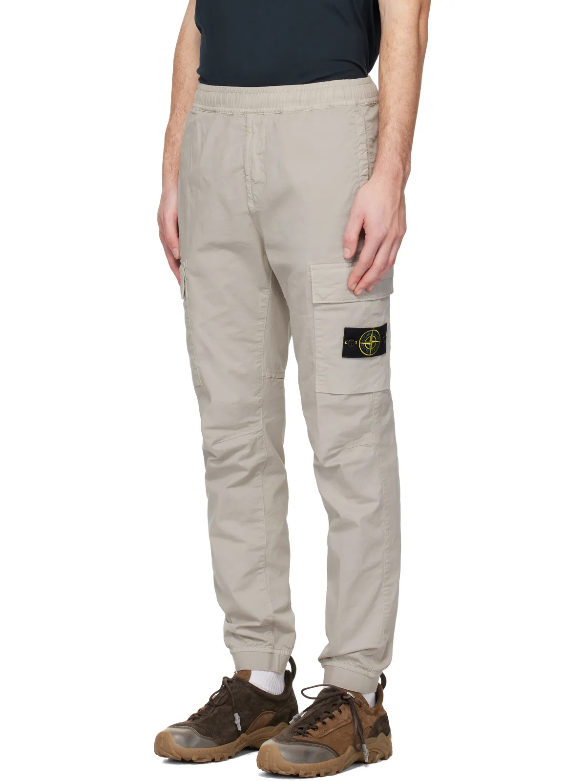 Stone Island グレー 3100031 Stretch Cotton Tela 'Paracadute' カーゴパンツ - 画像4