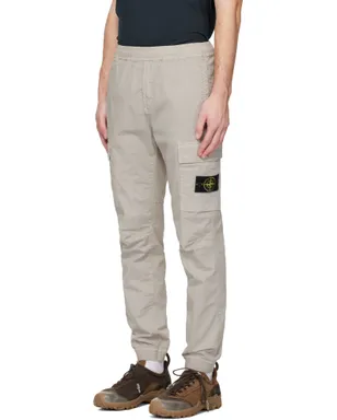 Stone Island グレー 3100031 Stretch Cotton Tela 'Paracadute' カーゴパンツ - サムネイル4