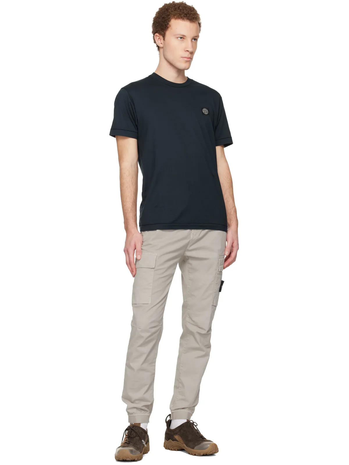 Stone Island グレー 3100031 Stretch Cotton Tela 'Paracadute' カーゴパンツ - 画像5