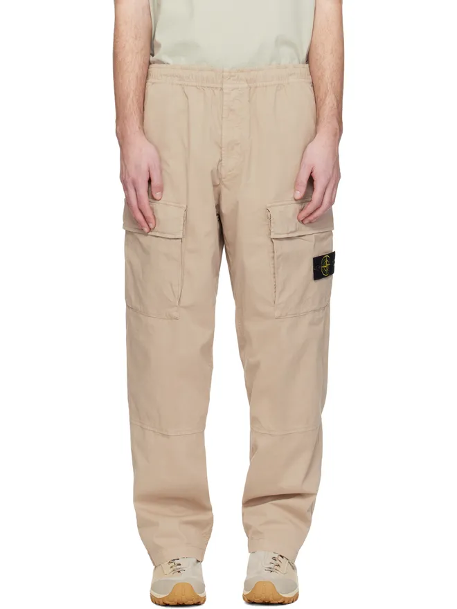 Stone Island Stone Island ベージュ 3100020 Stretch Organic Cotton Twill カーゴパンツの商品画像