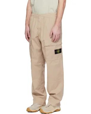 Stone Island ベージュ 3100020 Stretch Organic Cotton Twill カーゴパンツ - サムネイル4
