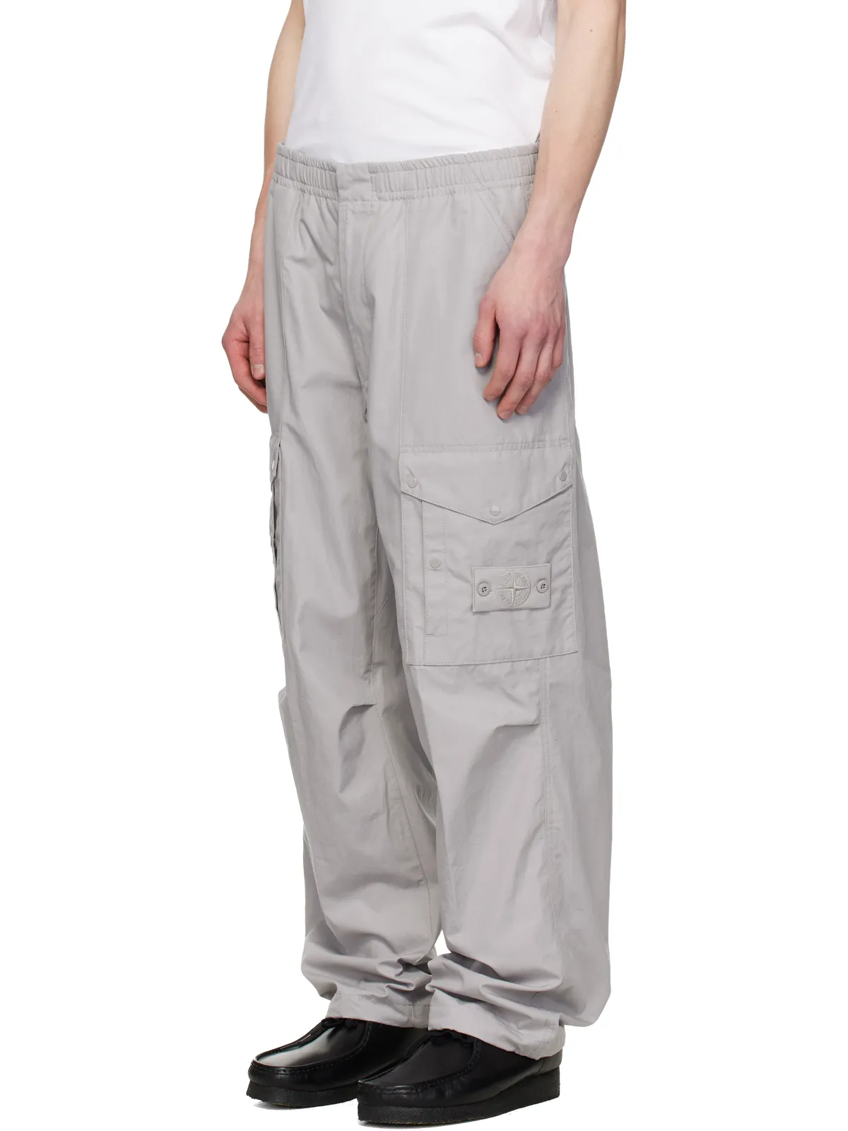 Stone Island グレー 3100017 All-Weather Cotton Canvas_S.I. Ghost カーゴパンツ - 画像4