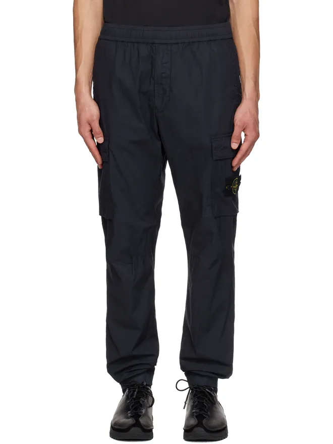 Stone Island Stone Island ネイビー 3100031 ストレッチ オーガニックコットン ツイル カーゴパンツの商品画像
