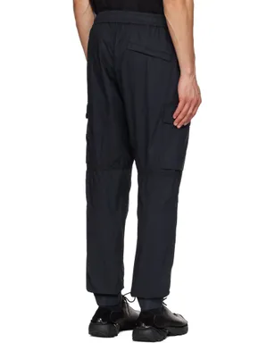 Stone Island ネイビー 3100031 ストレッチ オーガニックコットン ツイル カーゴパンツ - サムネイル3