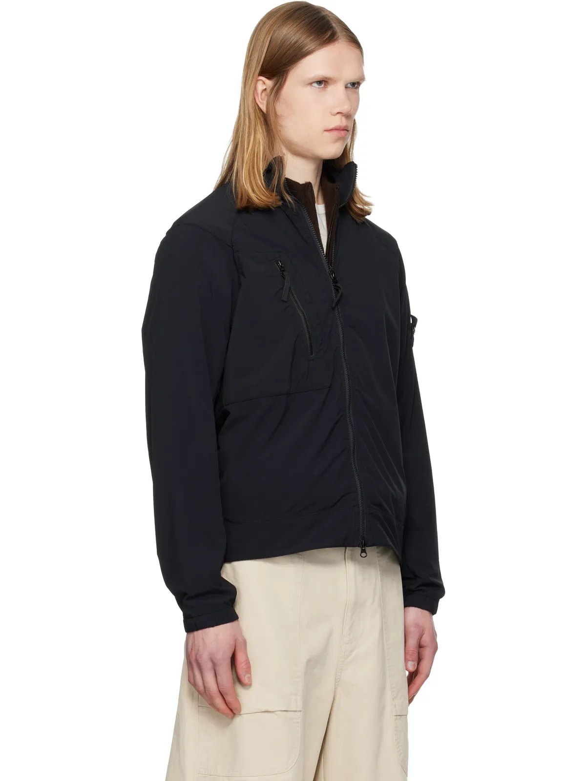 Stone Island 1200036 Stretch Nylon Tech フリースジャケット - 画像2