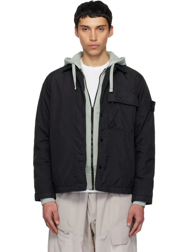 Stone Island Stone Island 1200002 Garment Dyed Crinkled Reps シャツジャケットの商品画像