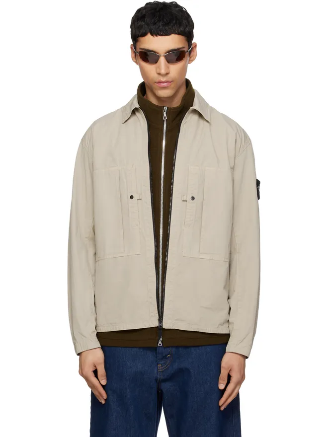 Stone Island Stone Island 1200005 Mercerized Organic Cotton Ripstop ジャケットの商品画像
