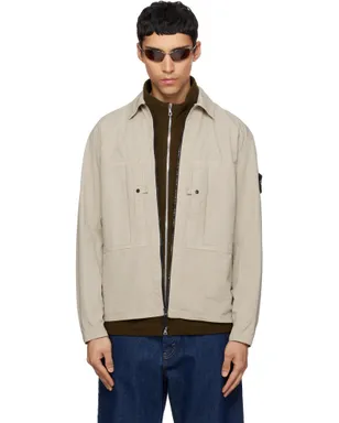 Stone Island 1200005 Mercerized Organic Cotton Ripstop ジャケット - サムネイル1