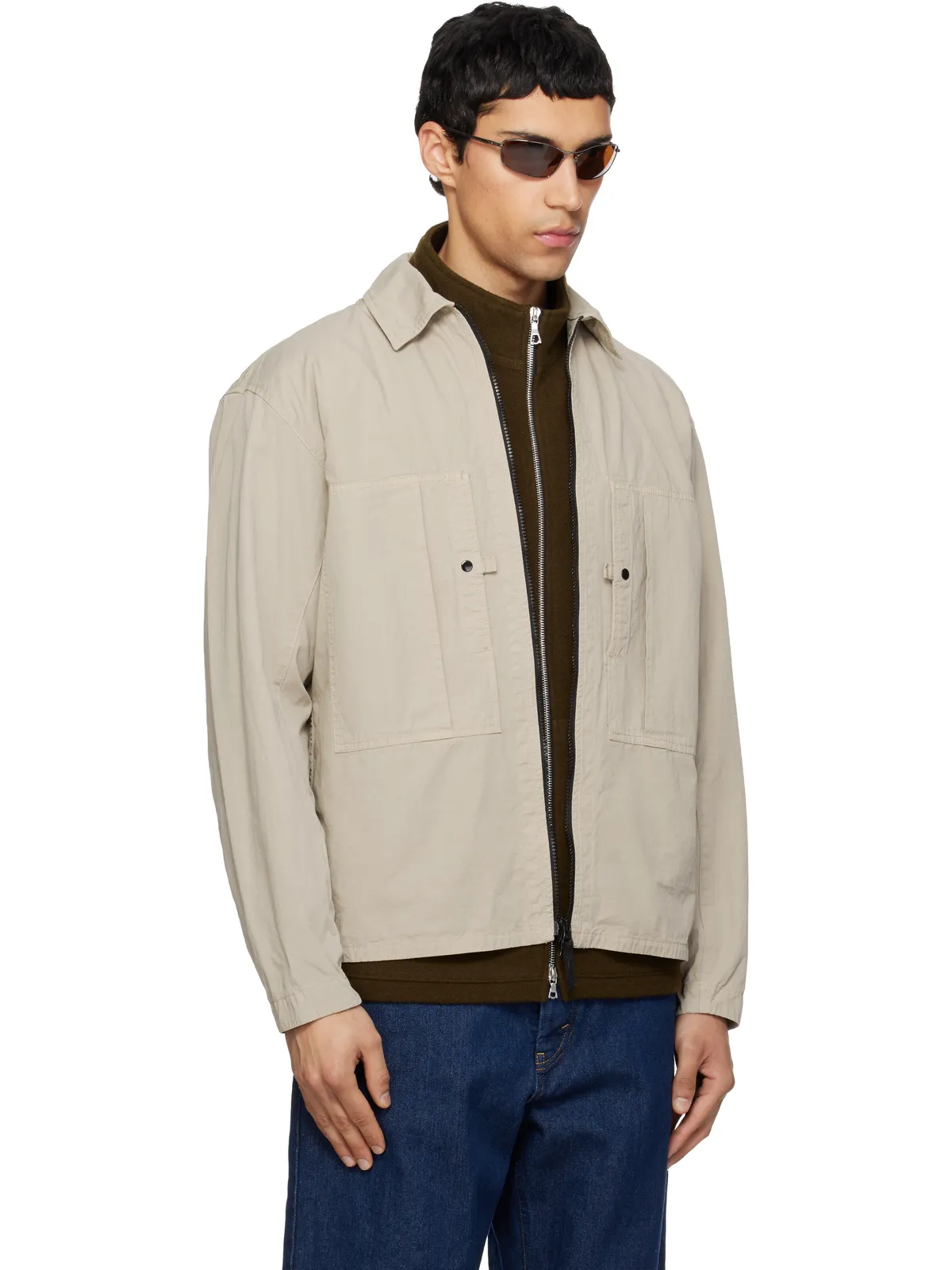 Stone Island 1200005 Mercerized Organic Cotton Ripstop ジャケット - 画像2
