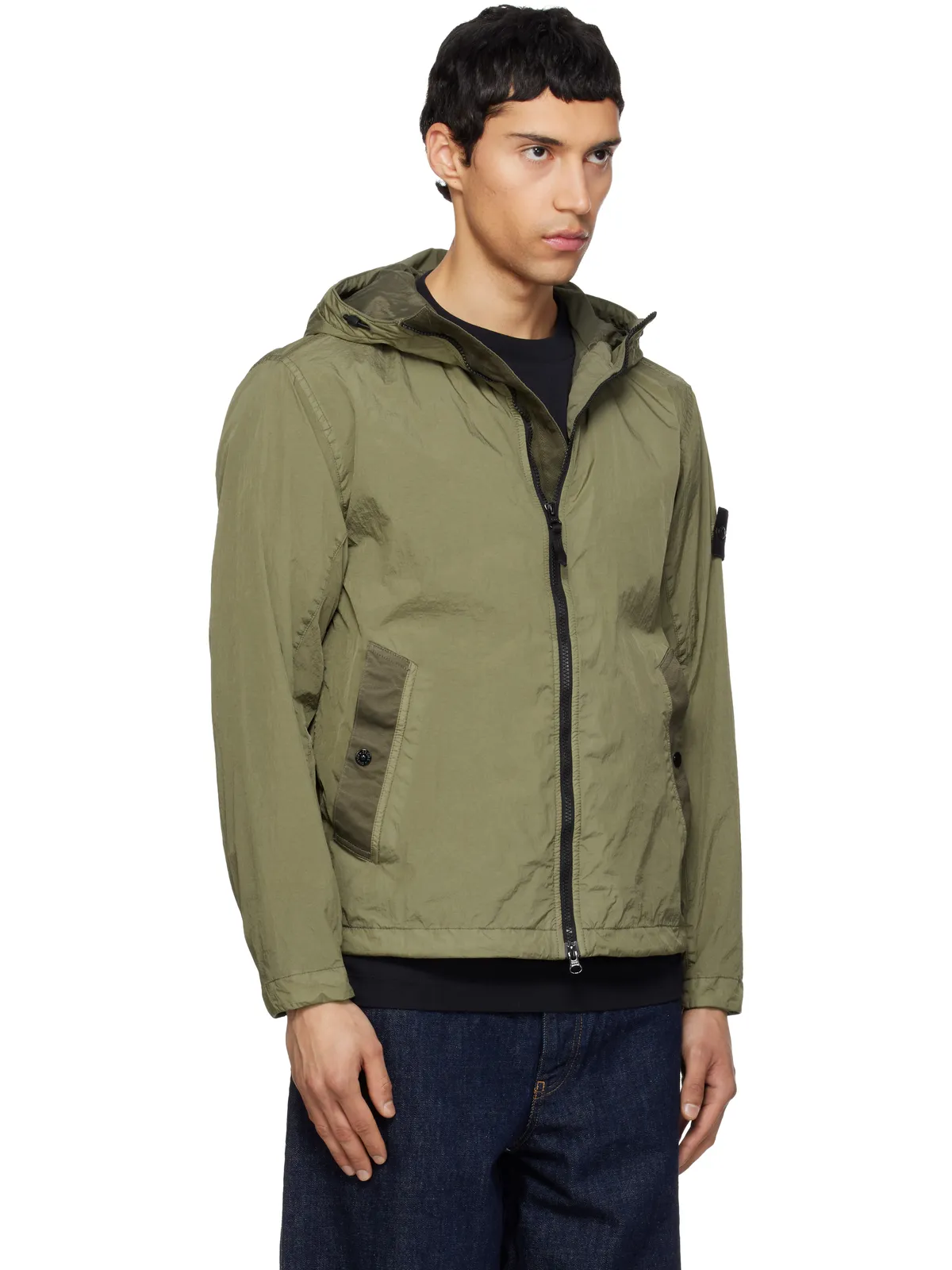Stone Island 4100001 Crinkle Reps NY ジャケット - 画像2