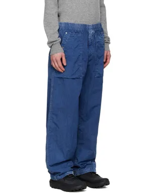 Stone Island 3100001 Hollow Fibre Indigo-TC Marmo Corrosion トラウザーズ - サムネイル2