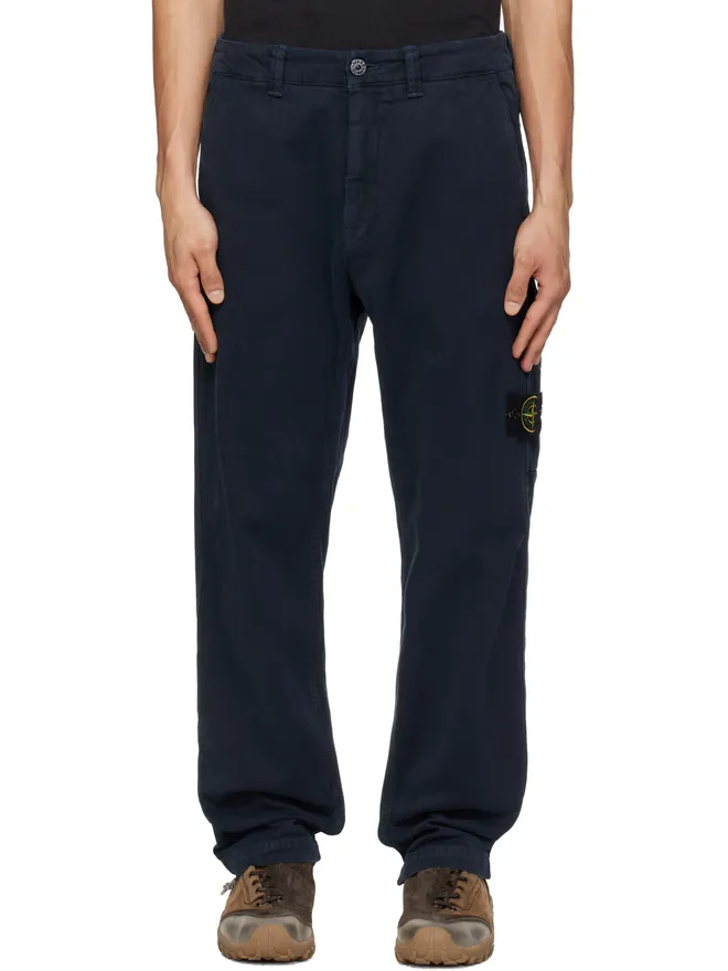 Stone Island Stone Island 3100037 Stretch Organic Cotton 'Old' Effect トラウザーズの商品画像