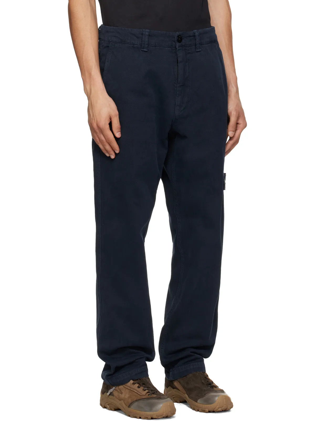 Stone Island 3100037 Stretch Organic Cotton 'Old' Effect トラウザーズ - 画像2