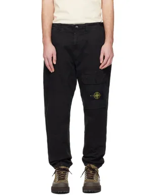 Stone Island 3100010 Organic Cotton Stretch Broken Twill トラウザーズ - サムネイル1