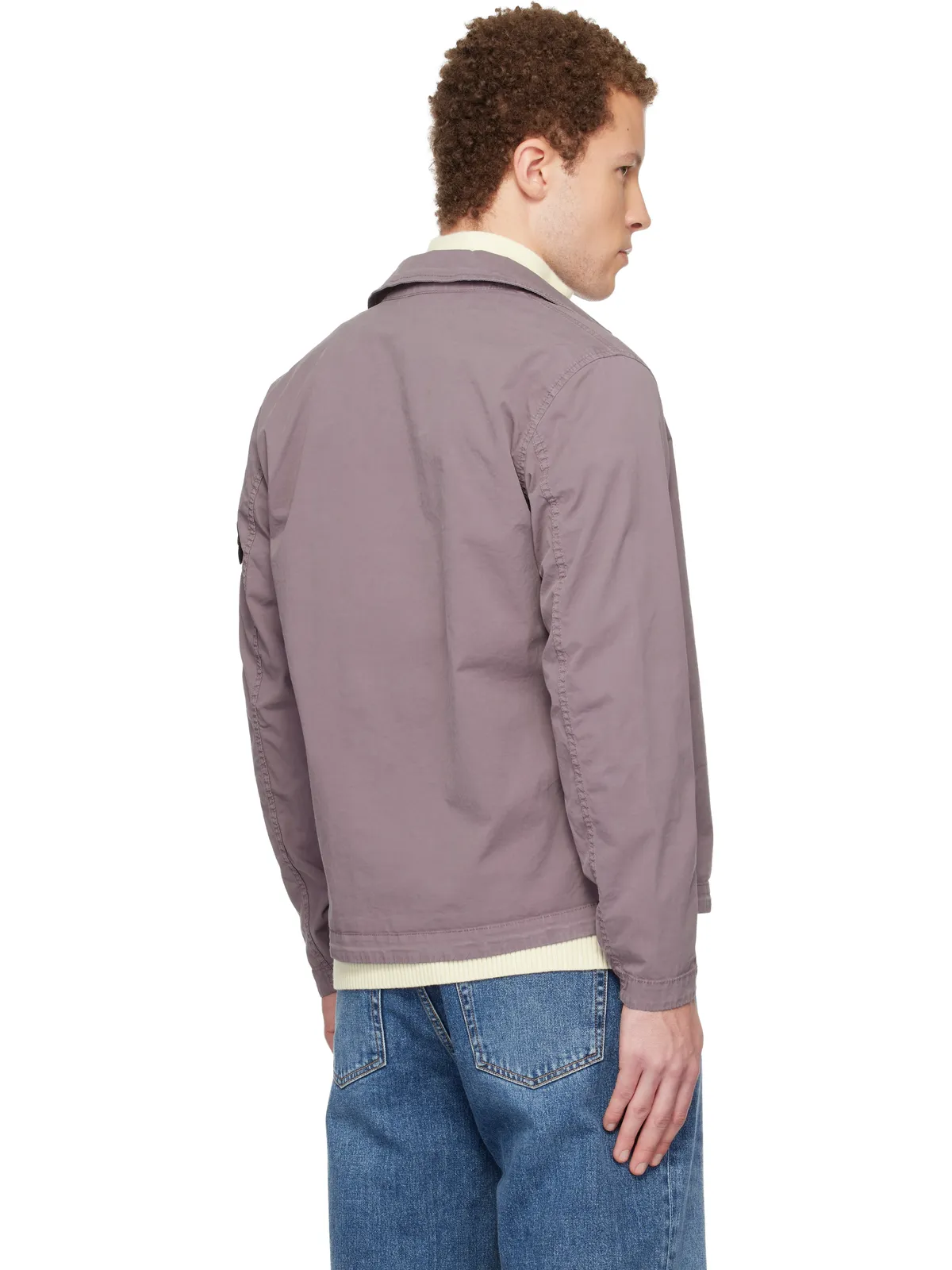 Stone Island 1200013 ストレッチ オーガニックコットン ツイル シャツ - 画像3