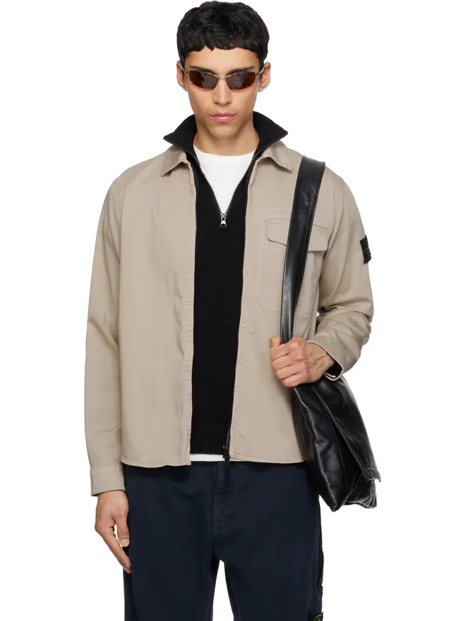 Stone Island Stone Island 1200015 Stretch Organic Cotton Satin シャツの商品画像