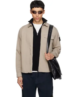 Stone Island 1200015 Stretch Organic Cotton Satin シャツ - サムネイル1