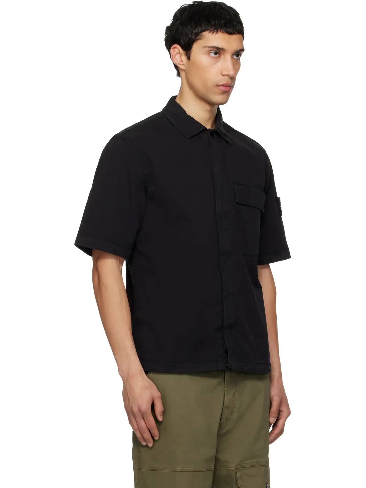 Stone Island 1100025 Stretch Organic Cotton Twill シャツ - 画像2