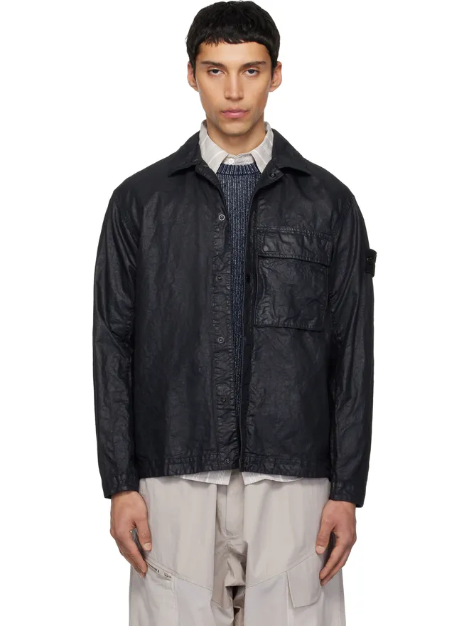 Stone Island Stone Island 1200003 Organic-Look Nylon Panama-TC オーバーシャツの商品画像