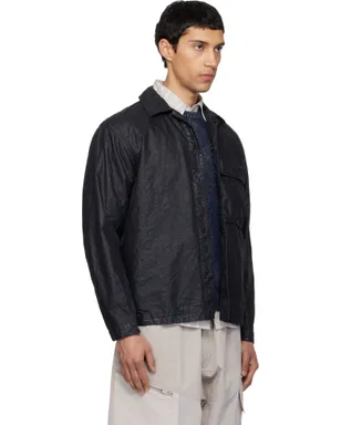 Stone Island 1200003 Organic-Look Nylon Panama-TC オーバーシャツ - サムネイル2