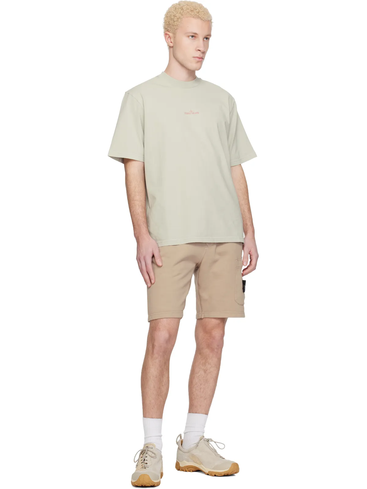 Stone Island 6200011 Organic Cotton Fleece ショートパンツ - 画像5