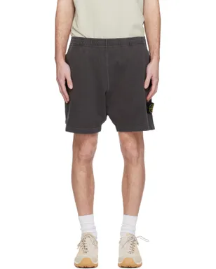 Stone Island 6200014 Malfilé Fleece Old Effect ショートパンツ - サムネイル1