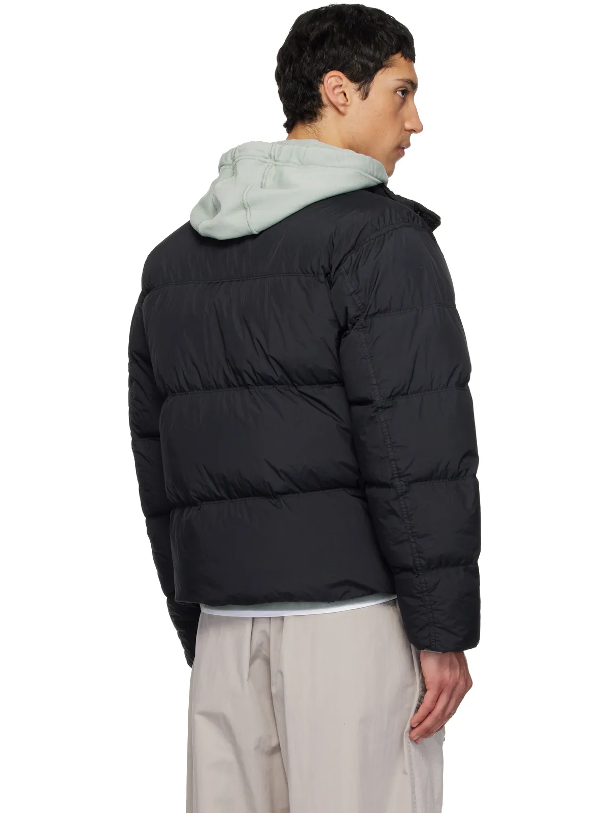 Stone Island 4100010 Crinkle Reps NY ダウンジャケット - 画像3