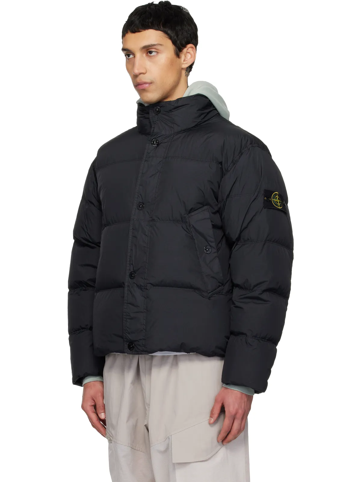 Stone Island 4100010 Crinkle Reps NY ダウンジャケット - 画像4