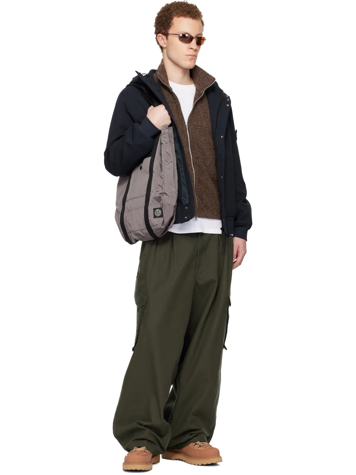 Stone Island 9200012 Coated Nylon Metal ECONYL トートバッグ - 画像4