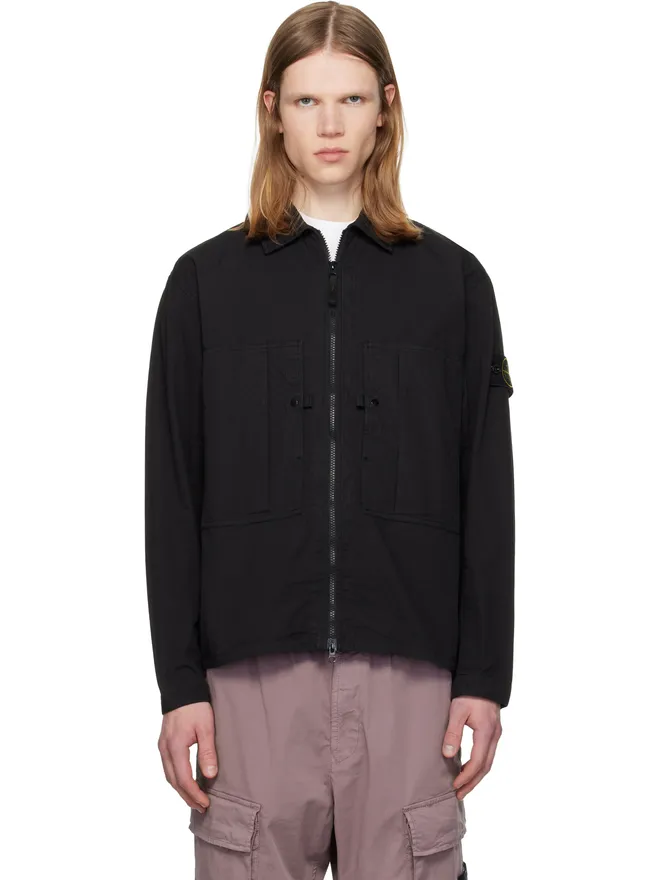 Stone Island Stone Island 1200005 Mercerized Organic Cotton Ripstop オーバーシャツの商品画像