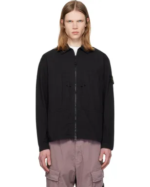 Stone Island 1200005 Mercerized Organic Cotton Ripstop オーバーシャツ - サムネイル1