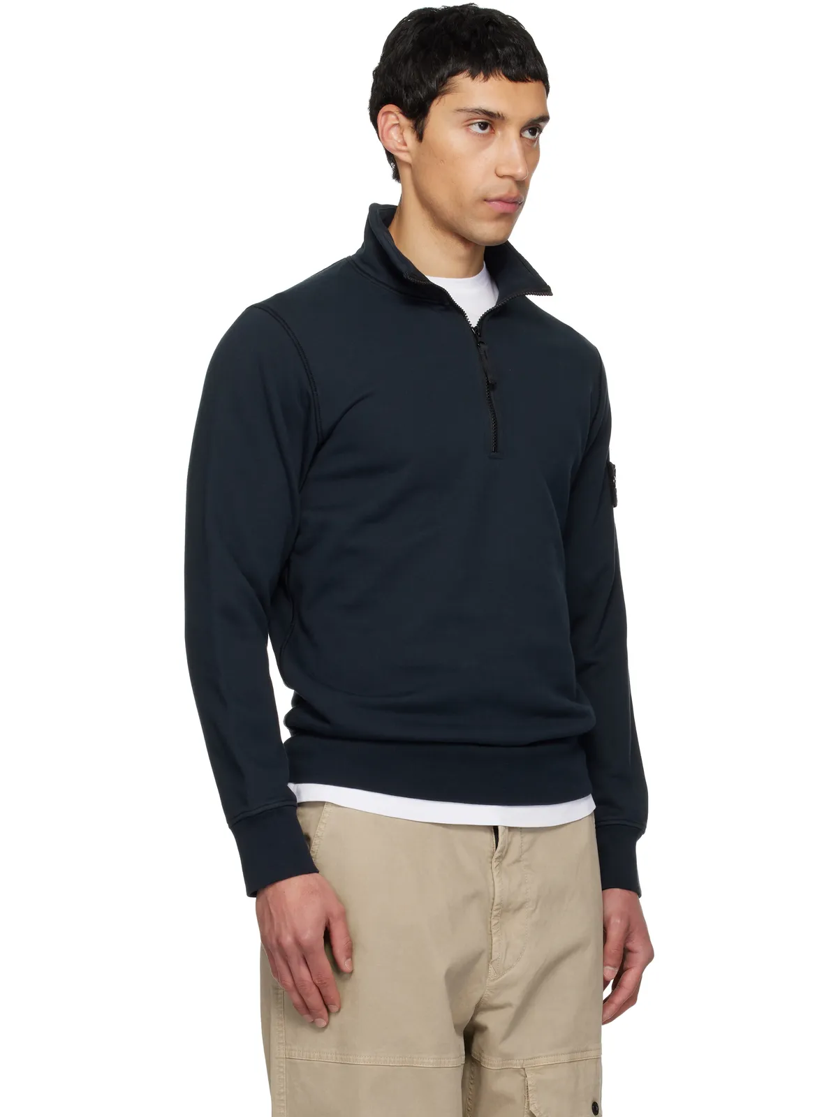 Stone Island 6100070 Cotton Fleece スウェットシャツ - 画像2