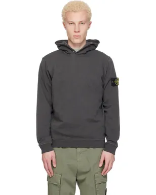 Stone Island 6100031 Malfilé Fleece Old Effect フーディ - サムネイル1