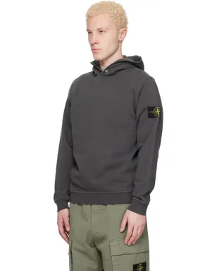 Stone Island 6100031 Malfilé Fleece Old Effect フーディ - サムネイル4