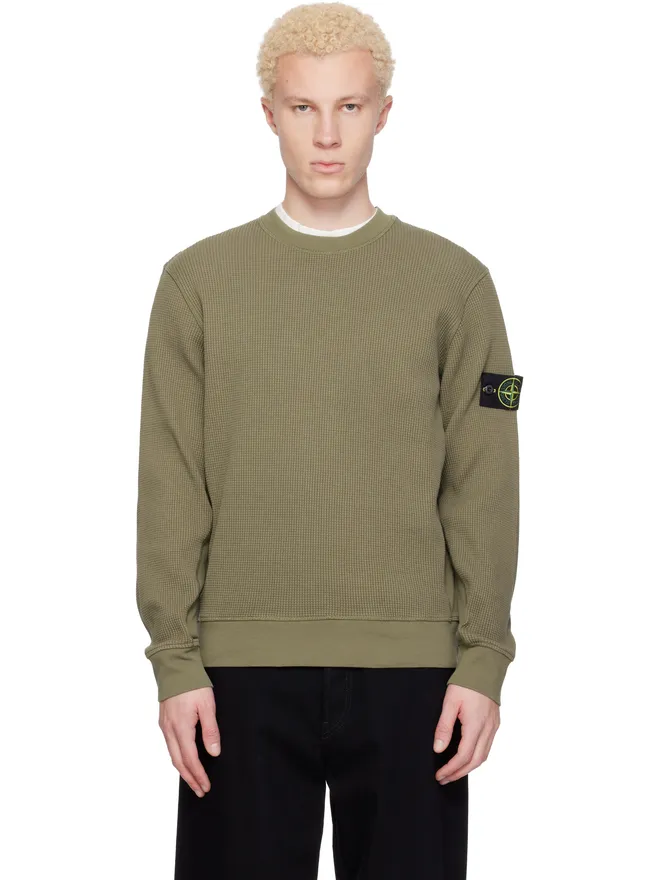 Stone Island Stone Island 6100056 Organic Cotton Waffle Fleece スウェットシャツの商品画像