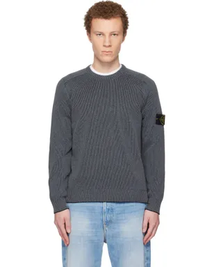 Stone Island 5100033 Plated Rib Cotton Bouclé セーター - サムネイル1