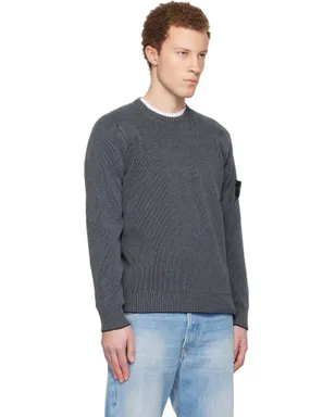 Stone Island 5100033 Plated Rib Cotton Bouclé セーター - サムネイル2