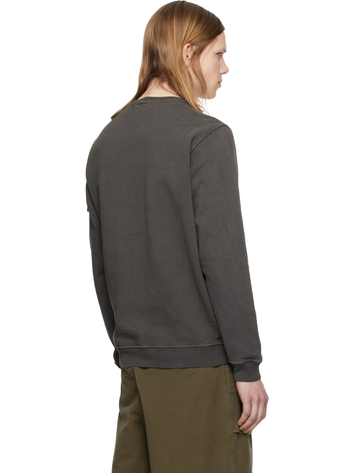 Stone Island 6100034 Malfilé Fleece 'Old' Effect スウェットシャツ - 画像3