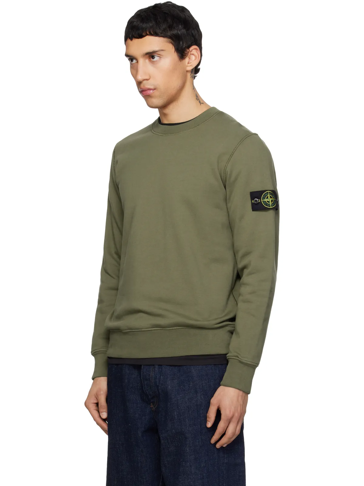 Stone Island 6100060 Organic Cotton Fleece スウェットシャツ - 画像4