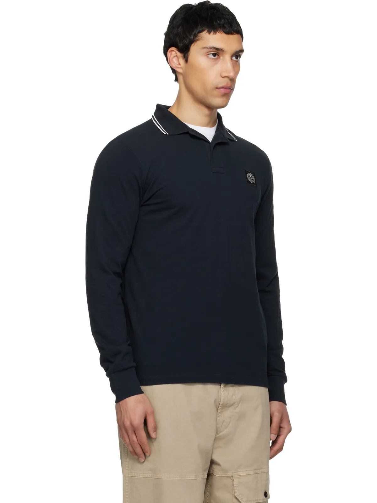 Stone Island 2200012 Organic Cotton Piqué ポロシャツ - 画像2