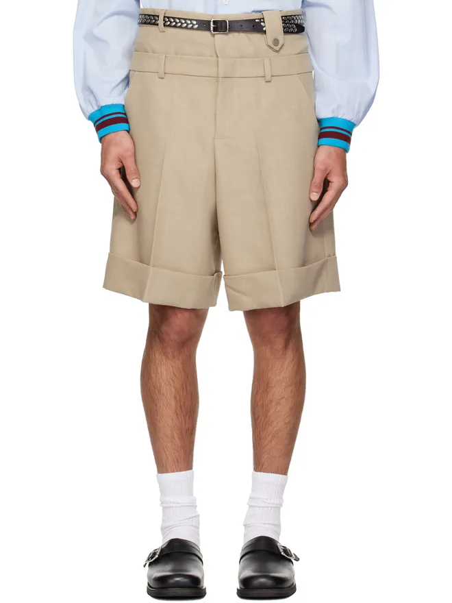 EGONlab EGONlab Double Waist ウール ショートパンツの商品画像