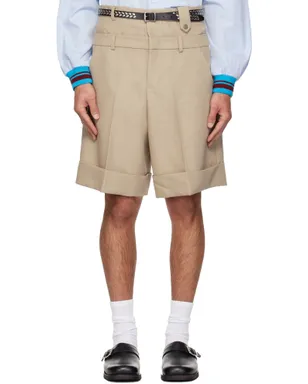 EGONlab Double Waist ウール ショートパンツ - サムネイル1